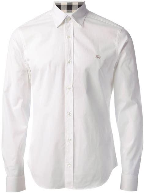 burberry brit casual white shirt|Burberry Brit for men shirt.